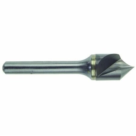 Countersink, Series 5752, 34 Body Dia, 312 Overall Length, Round Shank, 38 Shank Dia, 1 Flut